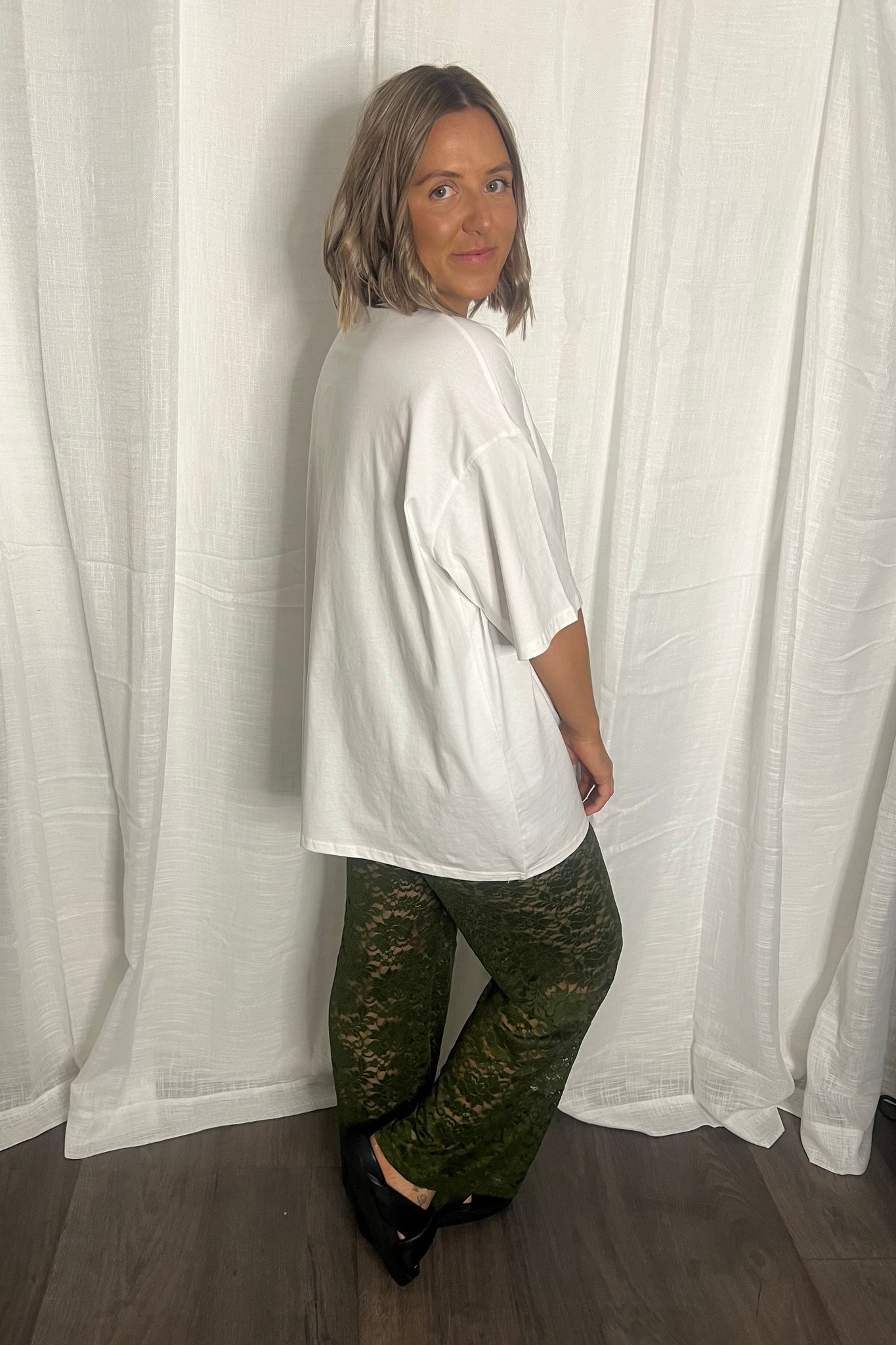 Martini Lace Pant Set - Green