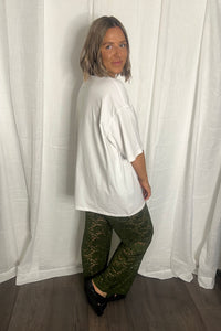 Martini Lace Pant Set - Green