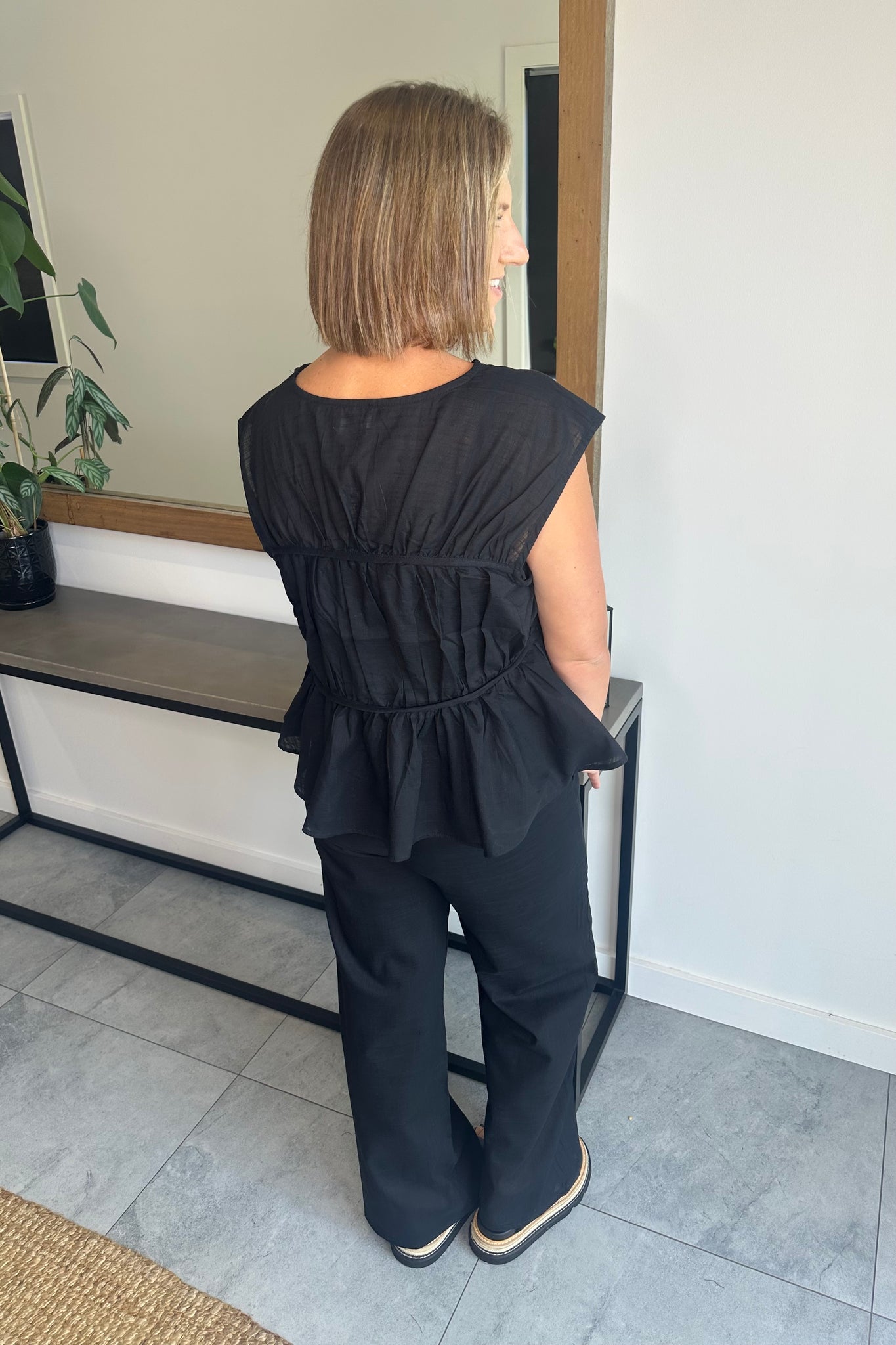 Clara Pant Set - Black
