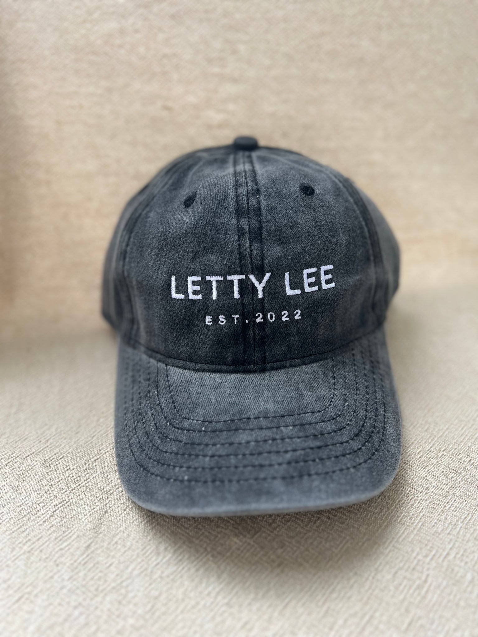 Letty Lee Cap - Acid Wash Black